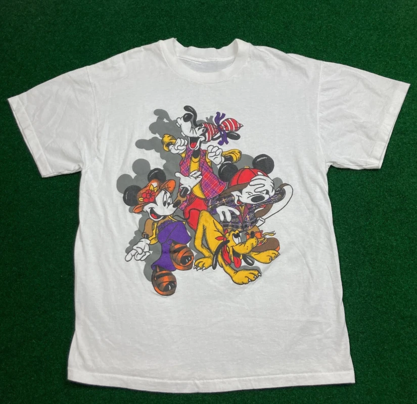 

Официальные футболки с принтом персонажей Disneyland, женские футболки, футболки для любителей персонажей аниме для пар