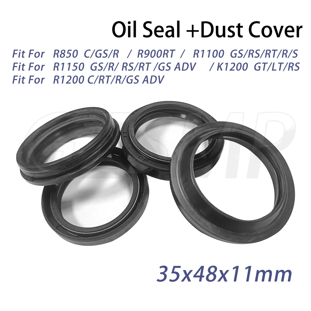 

Fit for R850R 1994-2007 R850GS R900RT R1100 R1150 GS/RS/RT/R R1200 K1200 Front Fork Oil Seal 35x48x11 Dust Seal