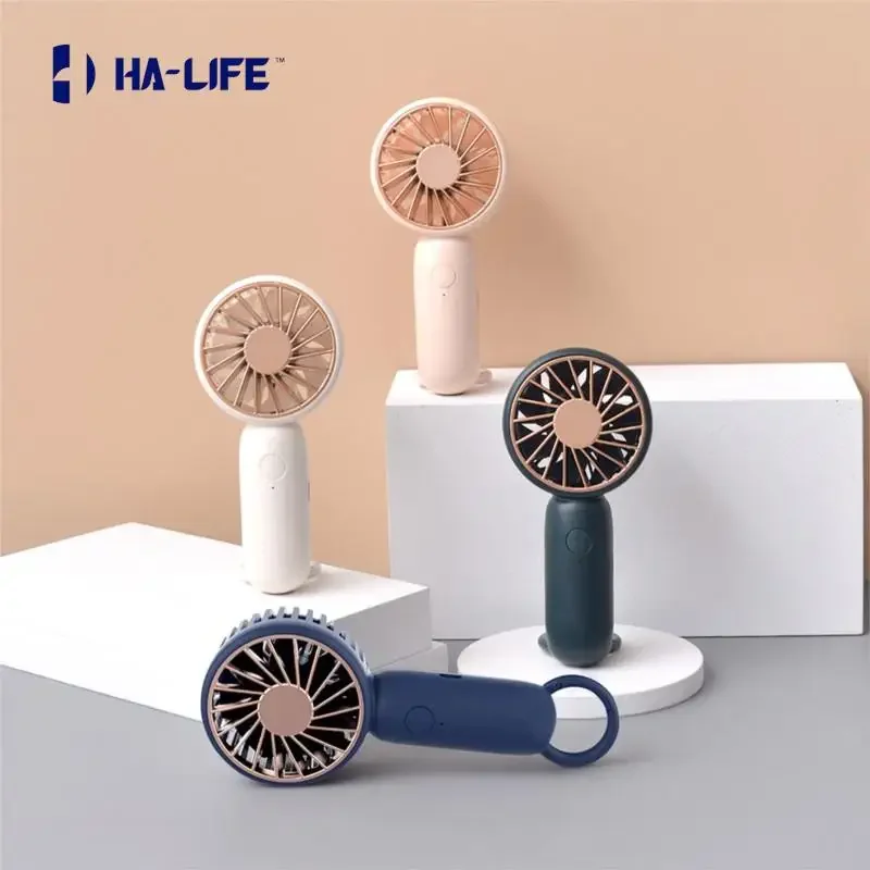 

HA-Life Portable Handheld Mini USB Charging Pocket Fan - 2022 New Fashion Carabiner Super Wind Outdoor Fan