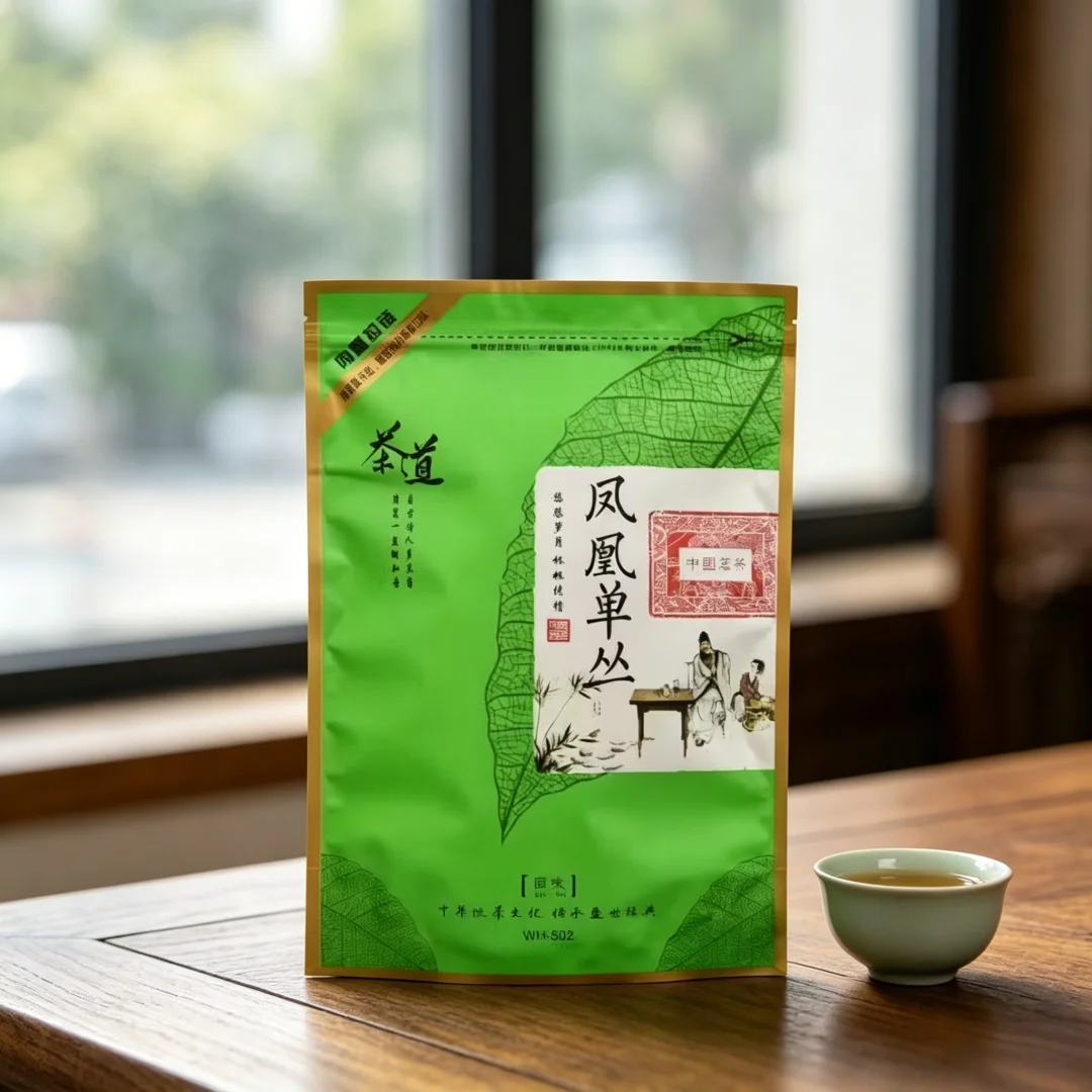 Chinese Dancong Tea Set Zipper Bags Chaozhou Feng Huang Dan Cong Oolong Tea Recyclable Sealing Packing Bag 250g