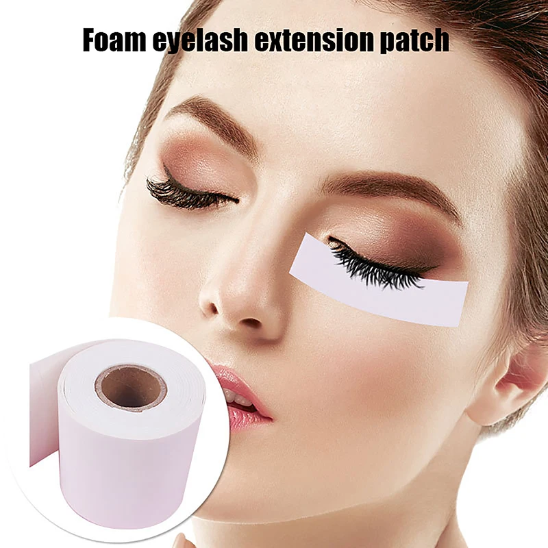 Patch pour les yeux en mousse PE indolore, fournitures pour cils, ruban adhésif facile à enlever, autocollants de maquillage, tampon de cils greffé, 100 pièces