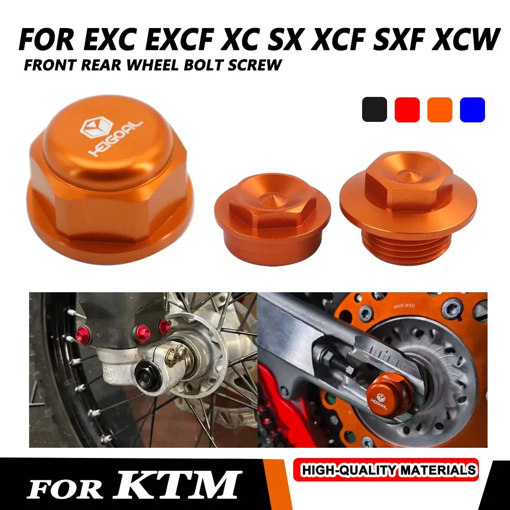 

Front Rear Wheel Lock Axle Nut Bolt For KTM EXC EXCF XC SX XCF SXF XCW 125 150 250 300 350 450 500 2023 2024 EXC300 Accessories