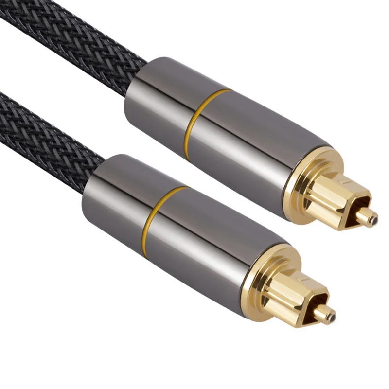 Toslink cabo óptico audio, cabo coaxial spdif, 1m, spdif, para amplificadores, soundbar