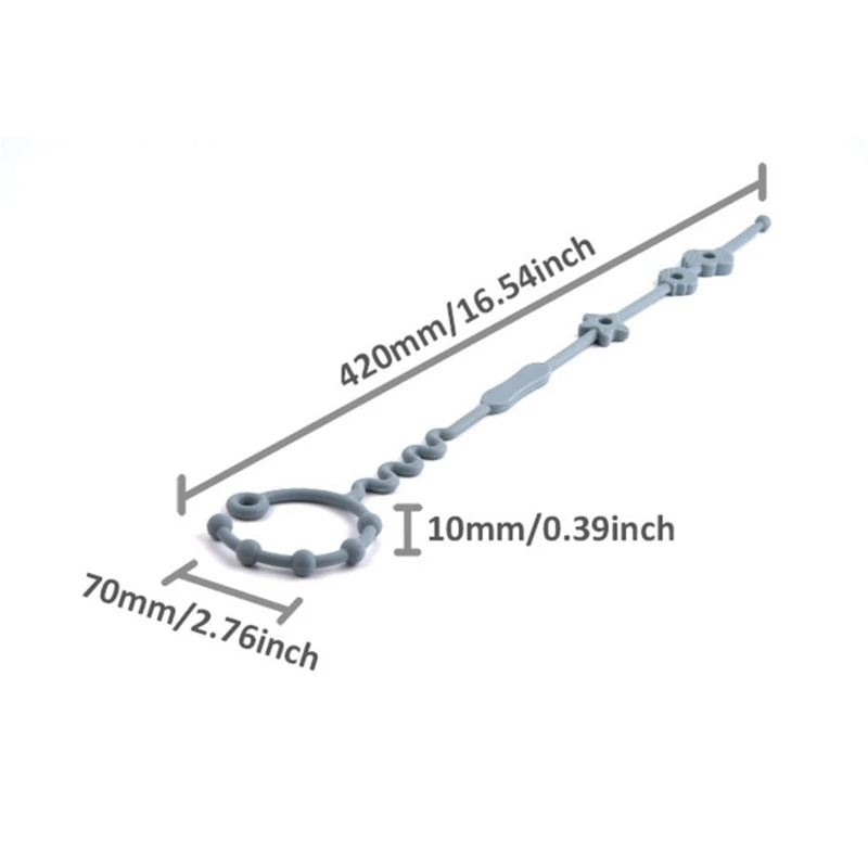 Catenella per succhietto per neonati per tazza d'acqua, bottiglia latte, giocattolo per dentizione, corda per appendere
