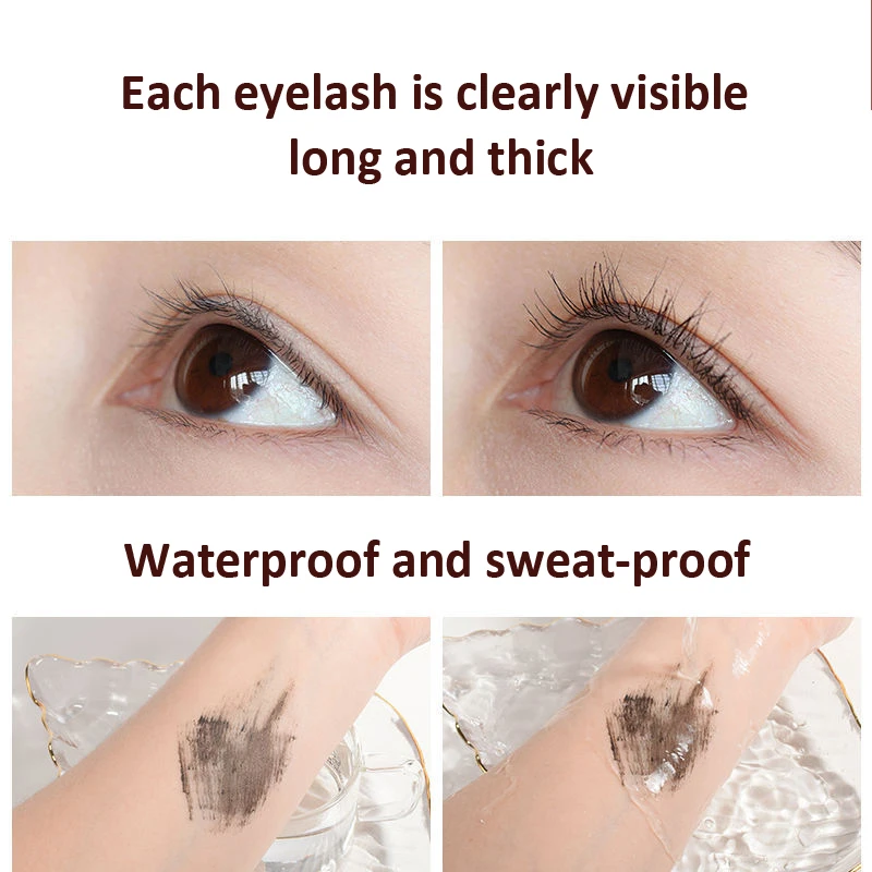 Korean Cosmetics Black Mascara Lengthens Eyelashes Extra Volume Waterproof Natural Lashes Female Professional Makeup Full Size