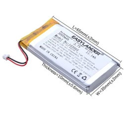 JST1.25mm PH2.0mm Plug 103665 Lithium Polymer Battery 3.7V 3000mAh For Open source console Miyoo Mini Plus Game machine battery