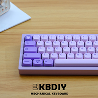 KBDiy 134Keys GMK Frost Witch Keycap Set Custom KOA Profile Purple GMK Keycaps for Mechanical Keyboards Game Caps for MX Switch