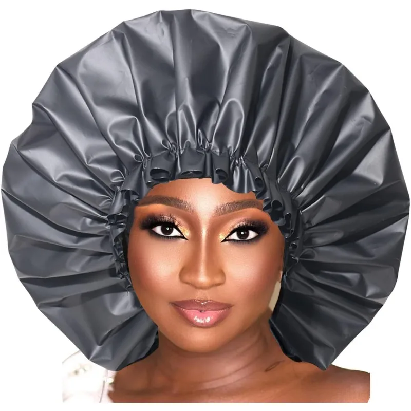 Large Adjustable Reusable Waterproof Shower Cap Bath Caps for Dreadlocks Women Girls Braids SPA Long Hair