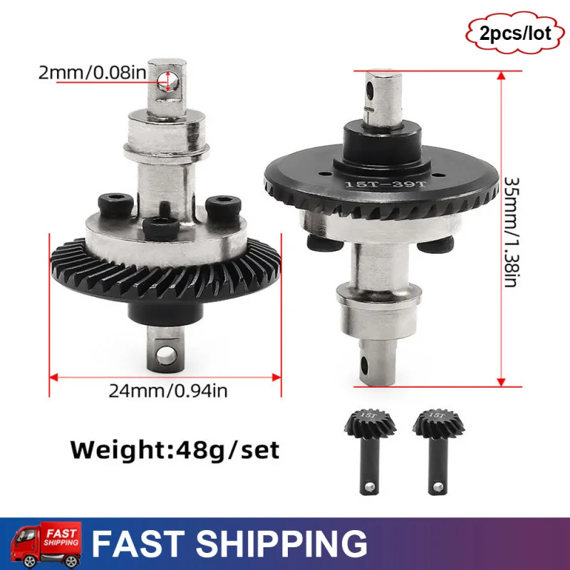 

Стальной комплект передних и задних дифференциальных шестерен для радиоуправляемых машин # 7078 # 7079 для 1/16 Traxxas E-Revo Slash 4WD Summit Mini E/S: Детали для тюнинга