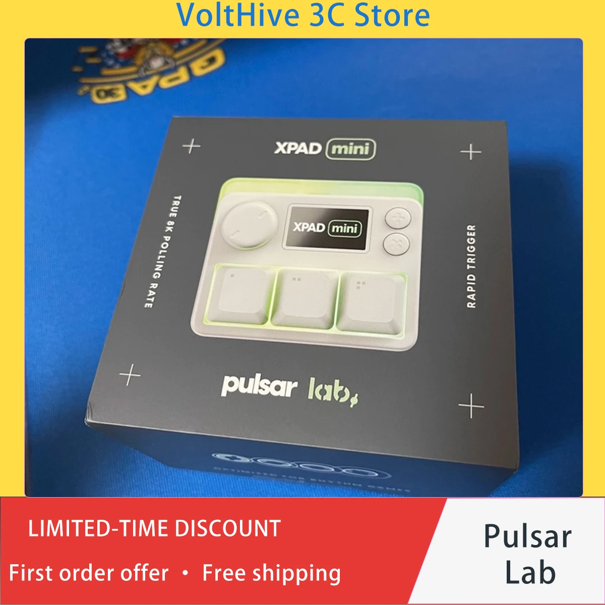 Pulsar Lab X‑PADmini Wired Magnetic‑Switch Aluminum Custom Keypad Programmable Rapid Trigger 8K Polling Rate for E‑Sports Gift