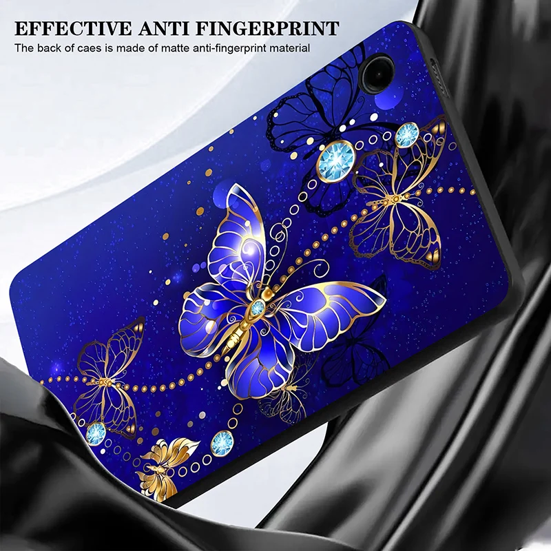 Silicone Tablet Case For Samsung Galaxy Tab S10 FE + 13.1 inch Case Tab S14 Ultra 14.6 S9 S12+ S8+ X800 S7+ T730 TPU Black Cover