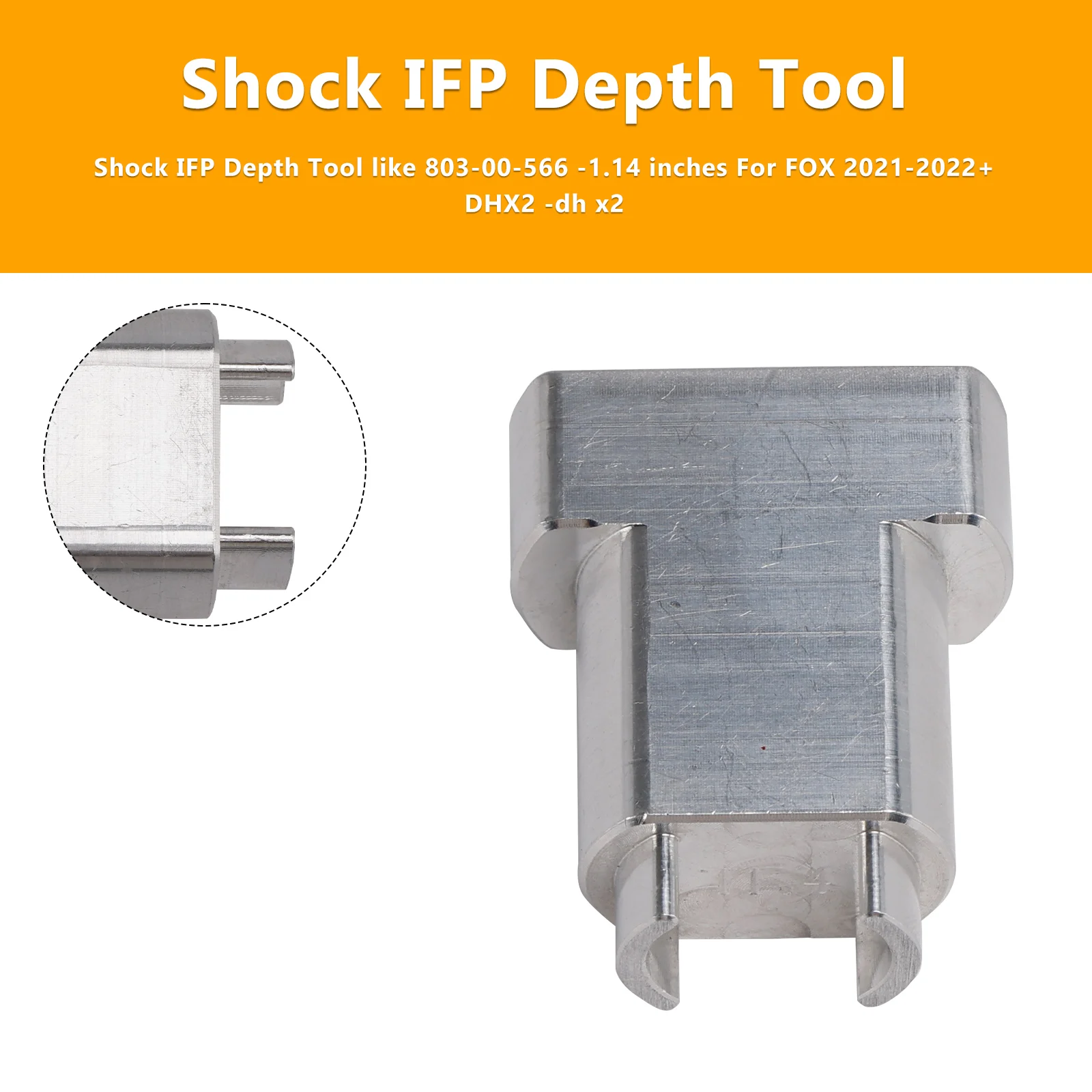 

Artudatech Shock IFP Depth Tool like 803-00-566 -1.14 inches For FOX 2021-2022+ DHX2 -dh x2