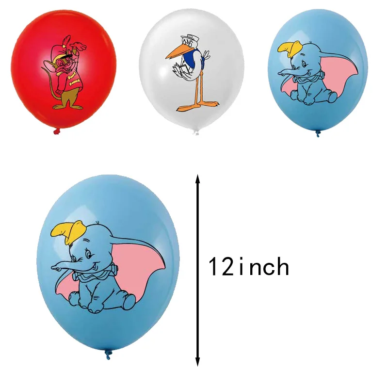 

Dumbo Balloon Birthday Party Supplies Marie Cat Decoration Girl Gift Heart Banner Decor Cake Topper Baby Shower