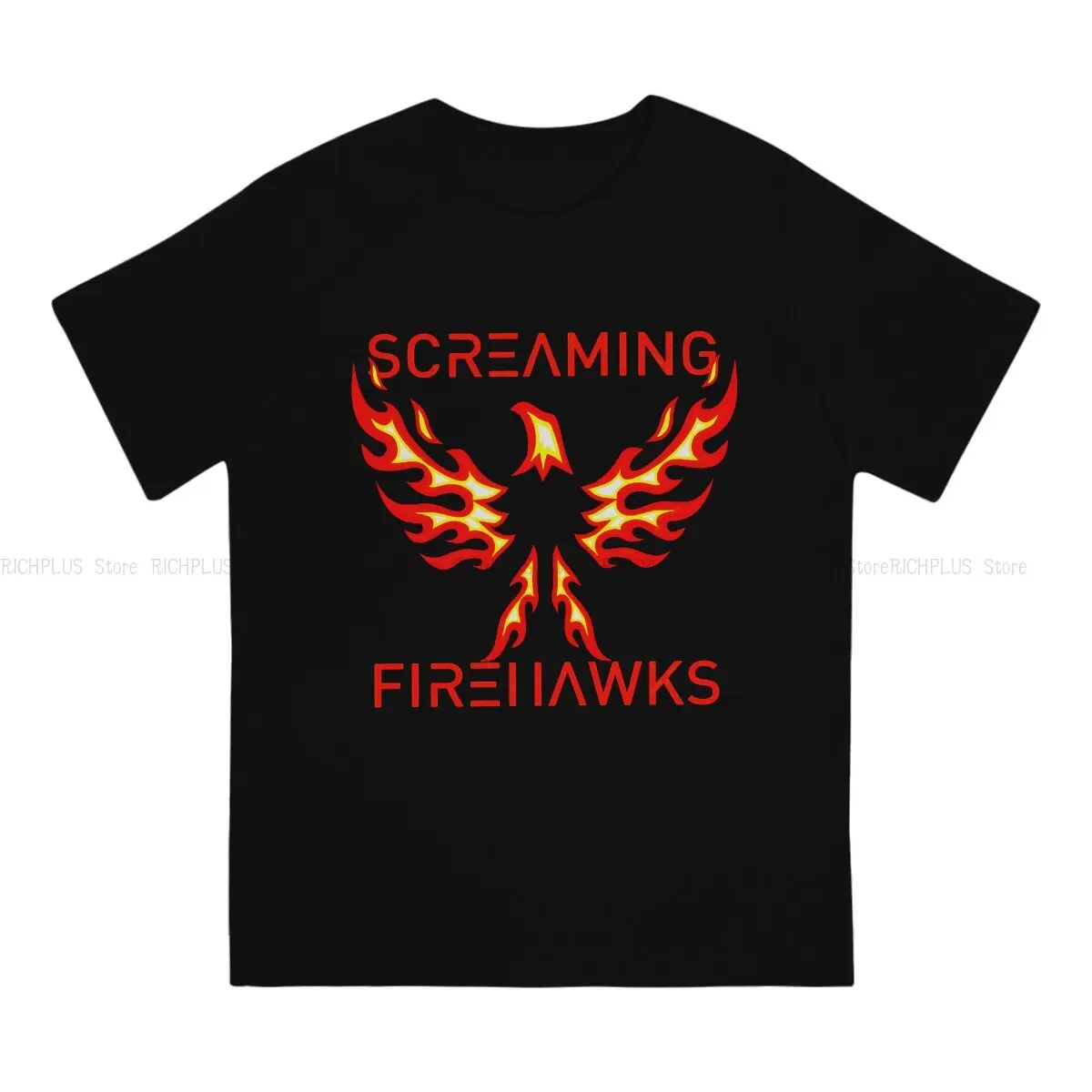 THE EXPANSE Newest TShirt for Men Minimalist Screaming Firehawks Round Neck Polyester T Shirt Birthday Gifts OutdoorWear