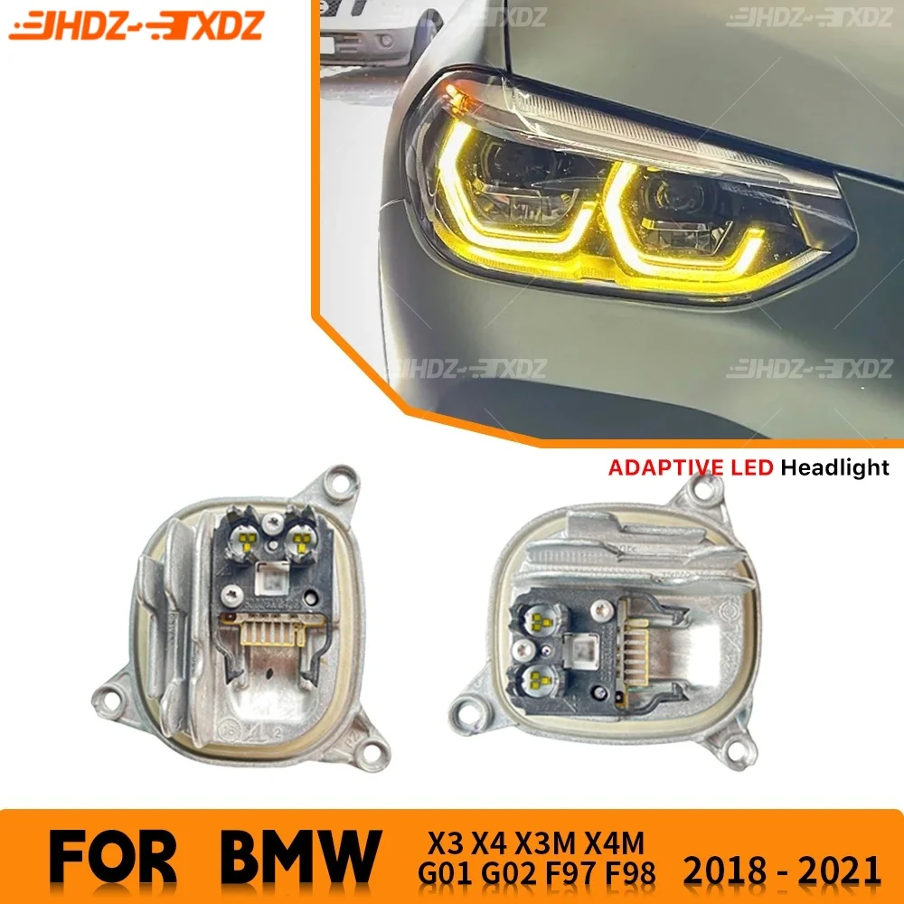 

DRL LED Module Daylight For BMW X3 X4 G01 G02 X3M F97 2018-2021 Adaptive Headlight Daytime Running Light Angel Eyes 63117466107