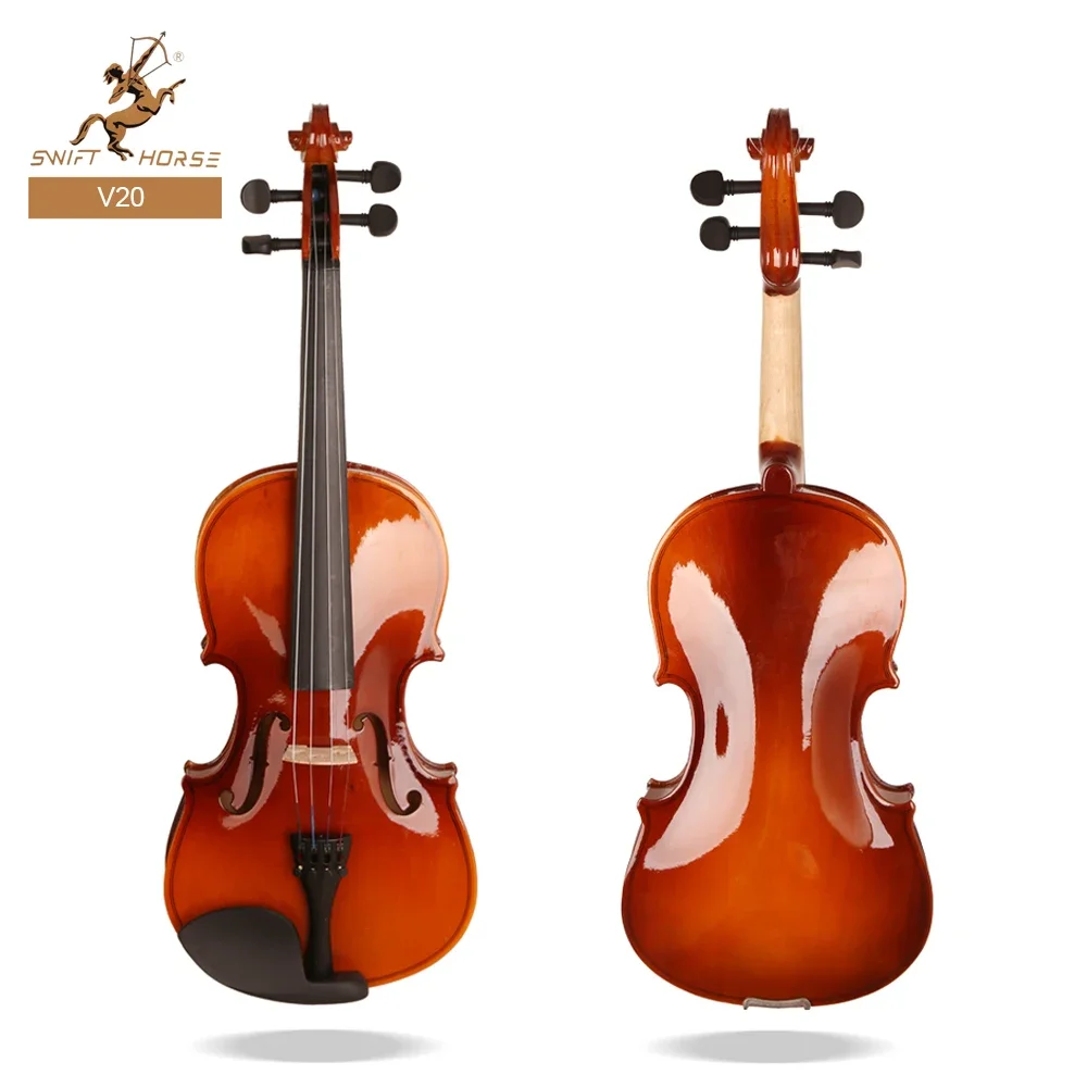 

Hot Selling High Quality Professional Violin 4/4 Wholesale Factory Price Glossy Finish Violin For Sale