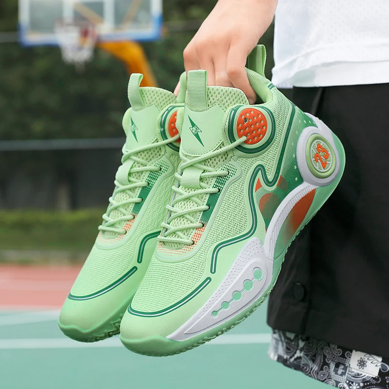 Men's Basketball Shoes Breathable Cushioning Non-Slip Wearable Runing Shoes Gym Training Athletic Basketball Sneakers for men