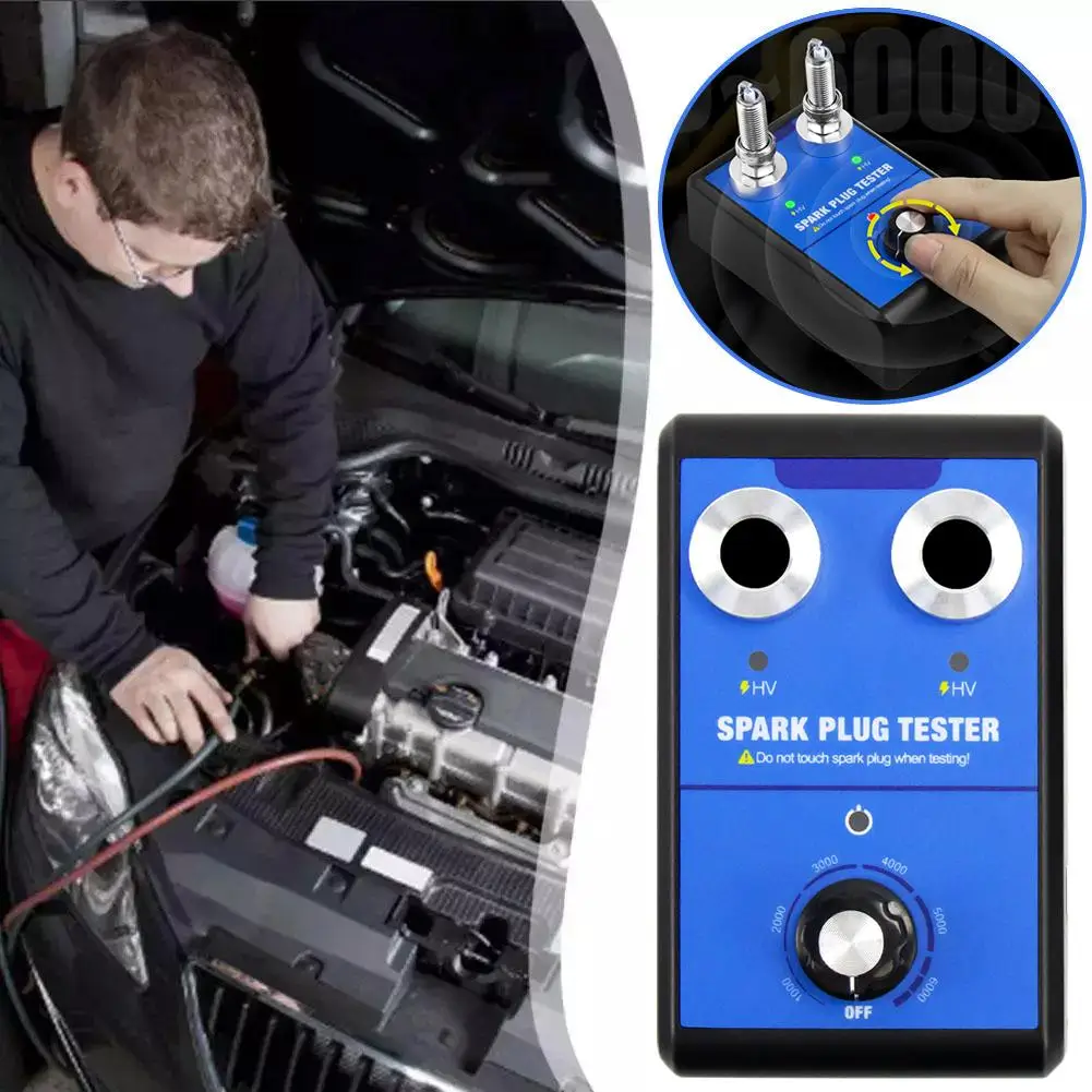 Car Tester 0-6000rpm Working Frequency Dual Tester Auto Holes Ignition 12v Engine Coil Tester Diagnostic Tool Sp X7t5