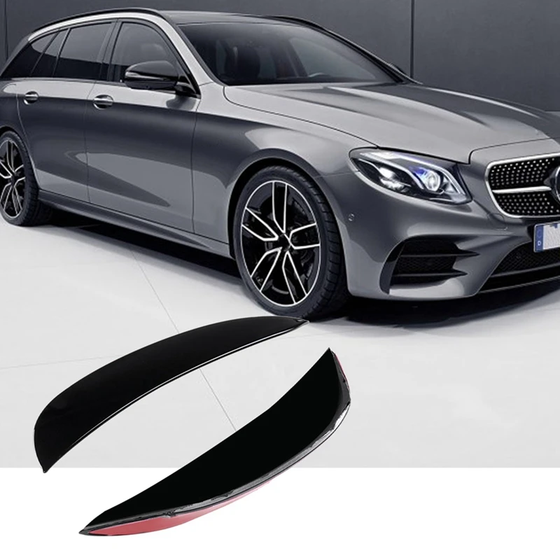 Bumper Splitter Side Vent Flap Fin Cover For Mercedes-Benz E Class W213 C238 E200 E300 E350 AMG 2016-2019