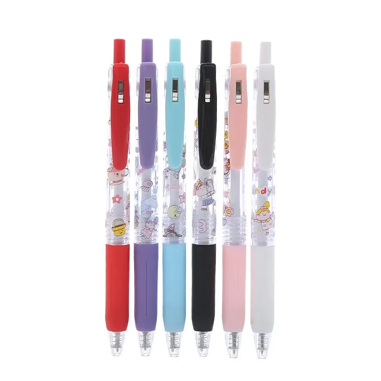 

40pcs Creative Stationery Press Neutral Pen High Face Students Press Water Pen And No Two Office Signature Pen Gel Pens
