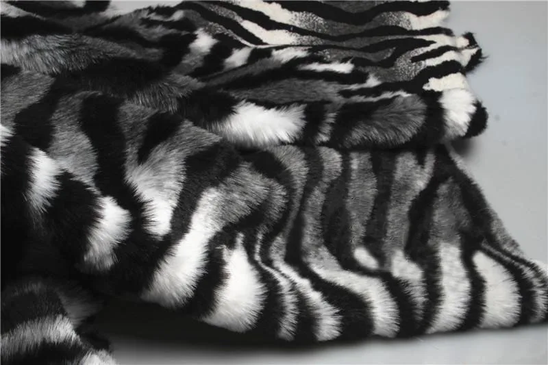 Leopard Tiger stripes plush faux fur fabric,1-2cm pile felt,Photograph Background cloth,Car decorative mats,150cm*50cm/pcs