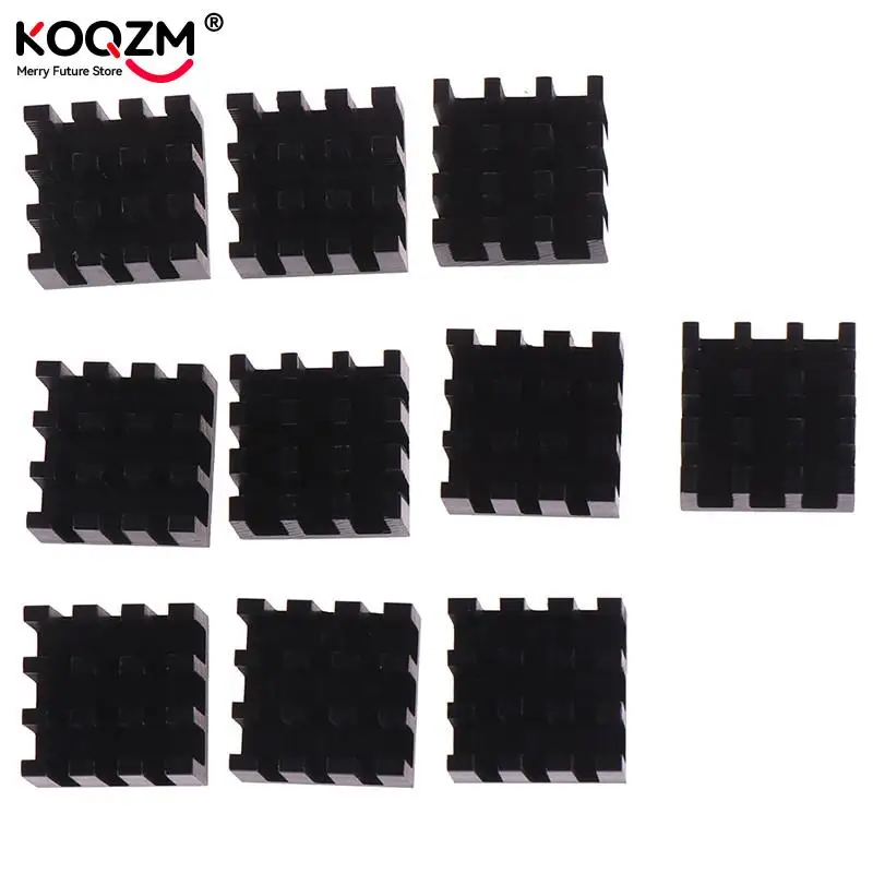 10pcs Computer Cooler Radiator Aluminum Heatsink Heat Sink For Electronic Chip Heat Dissipation Cooling Pads 14*14*8mm