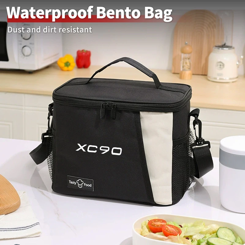 

Thickened Bento Bag Large Capacity Portable Waterproof Outdoor For Volvo XC60 C30 T6 S60 C70 XC40 V40 S80 S40 AWD V90 S90