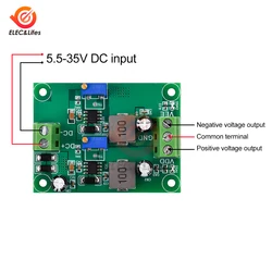 Dodatni ujemny stabilizujący napięcie moduł zasilania niskie tętnienia liniowy Regulator stabilizujący napięcie DC 5.5V-35V