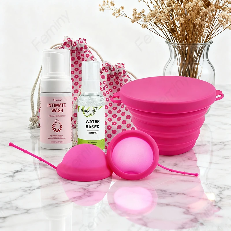 

Набор менструальных дисков без металлов или токсинов Женские 100% силиконовые диски медицинского класса для удаления тампонов Стартовый комплект дисков периода