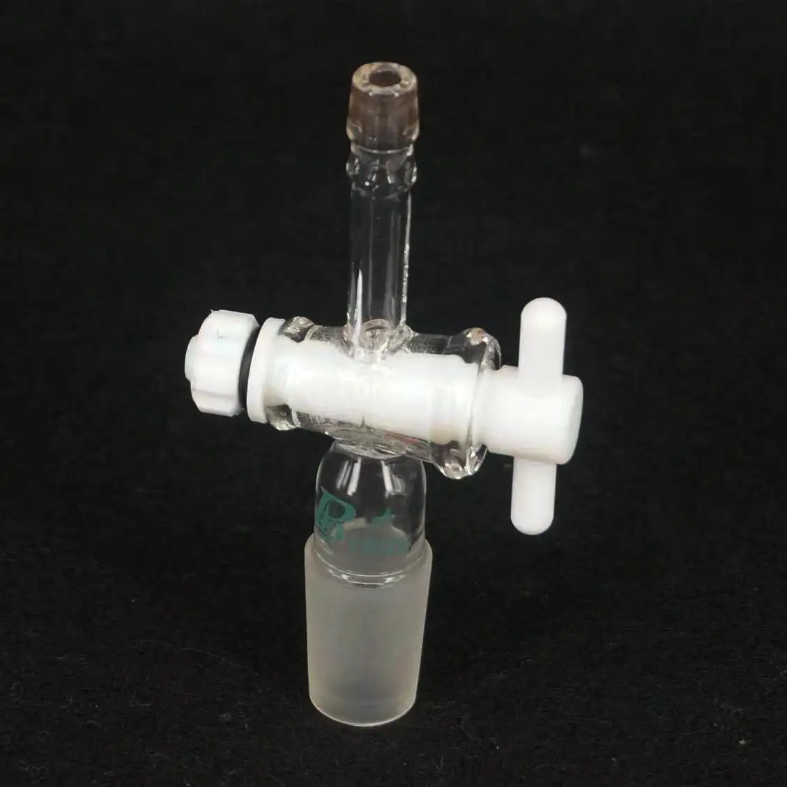 14/23 19/26 24/29 29/32 34/35 40/38 #50 Joint Borosilicate Glass Lab Straight Adapter With Glass/PTFE Stopcock
