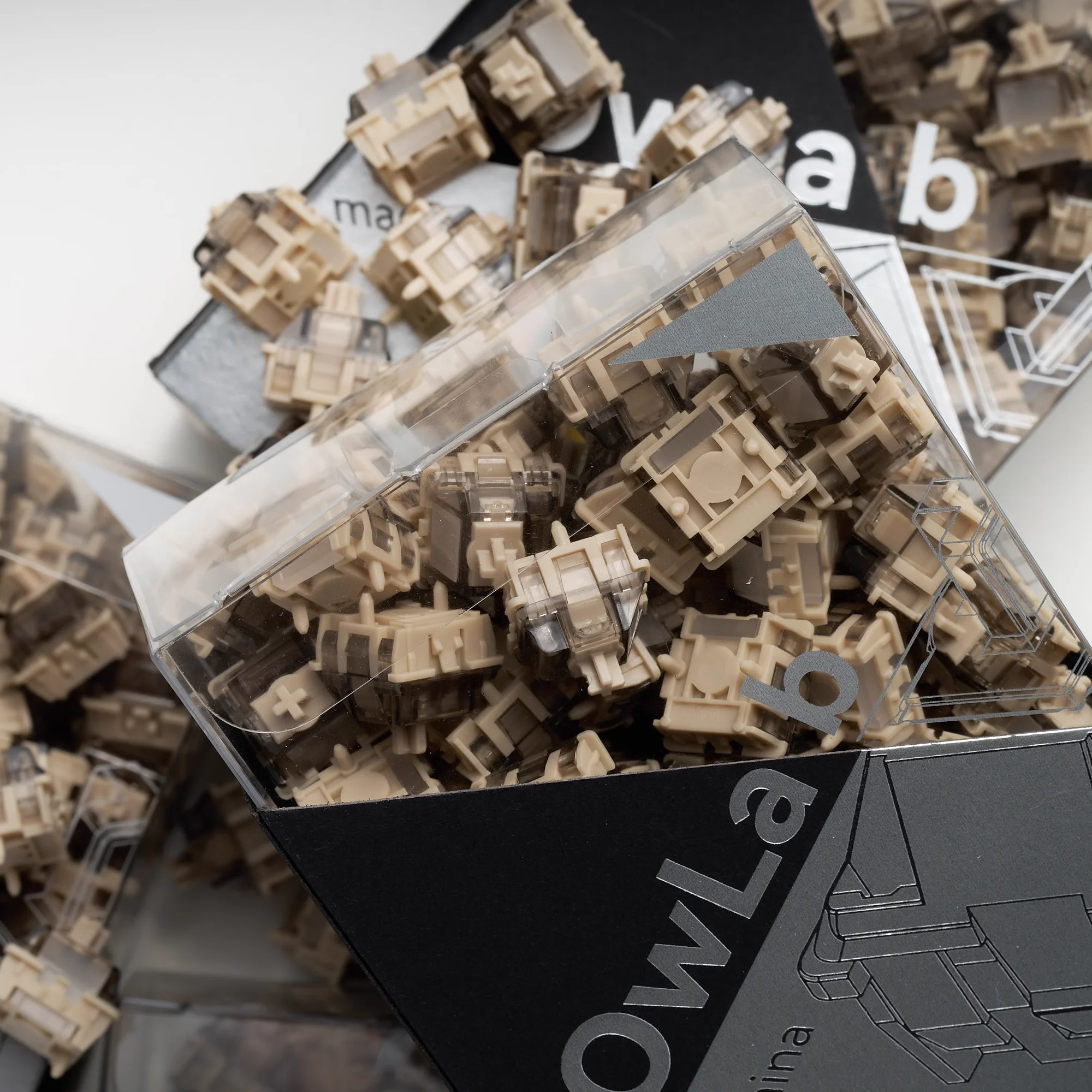 Owlab Ti HE التبديل المغناطيسي قاعة تأثير التبديل لوحة المفاتيح 40/50gf التبديل ل Wooting 60 /MAD 60 HE / ATK / Made68 لوحة مفاتيح الألعاب