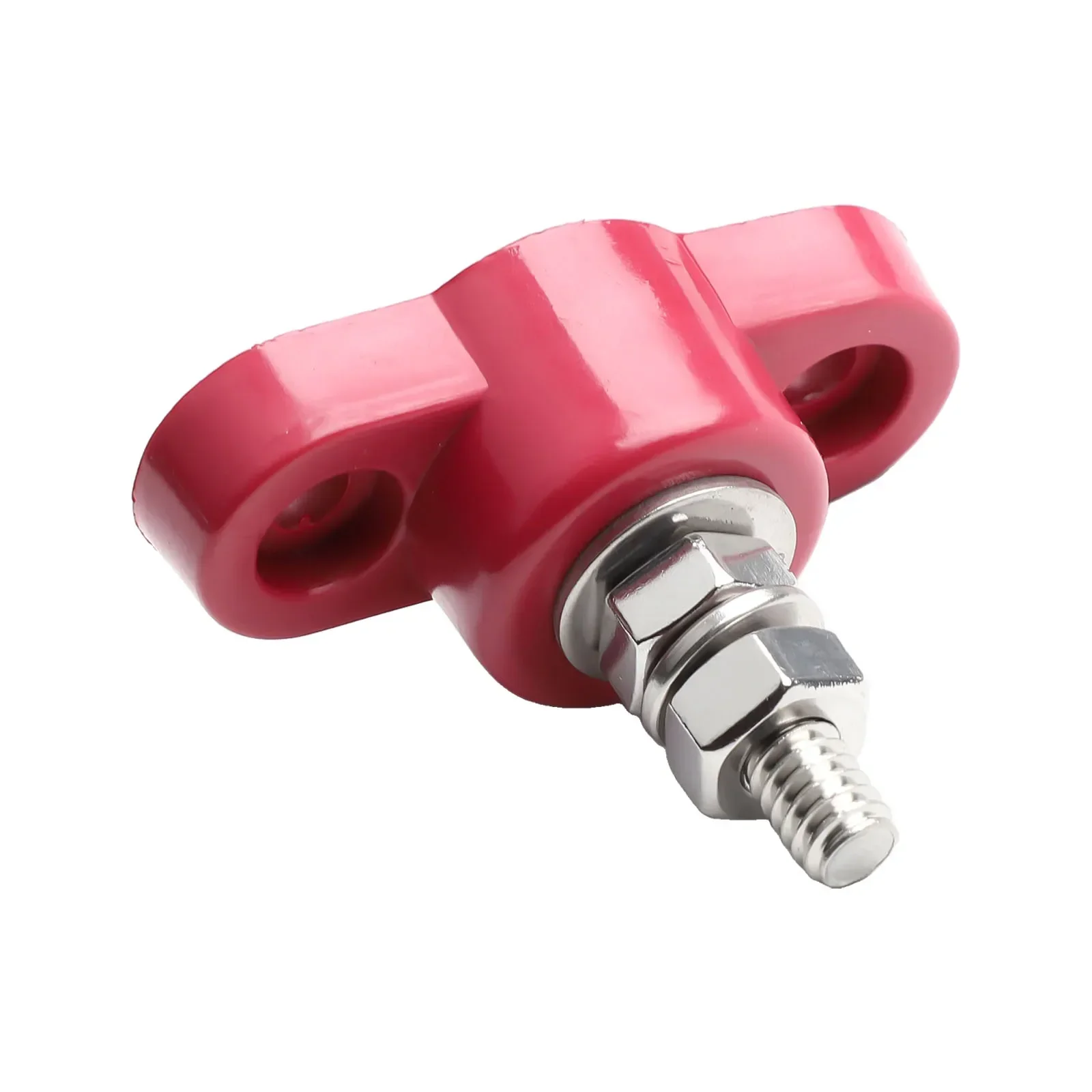 Battery Terminal Block 12V 24V Safety Red Black Power Stud Battery Terminal M10 M8 M6 Battery Junction Box Securely Terminates