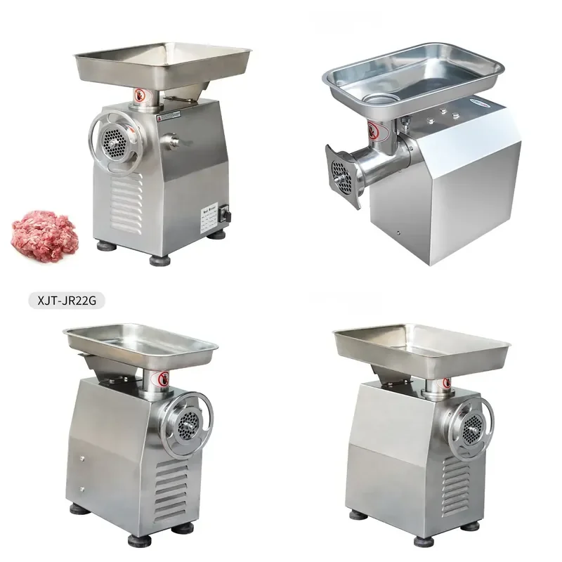Commercial Industrial Electric Stainless Steel Meat Grinder High Power Multifunctional for Frozen Fresh Meat and Pepper