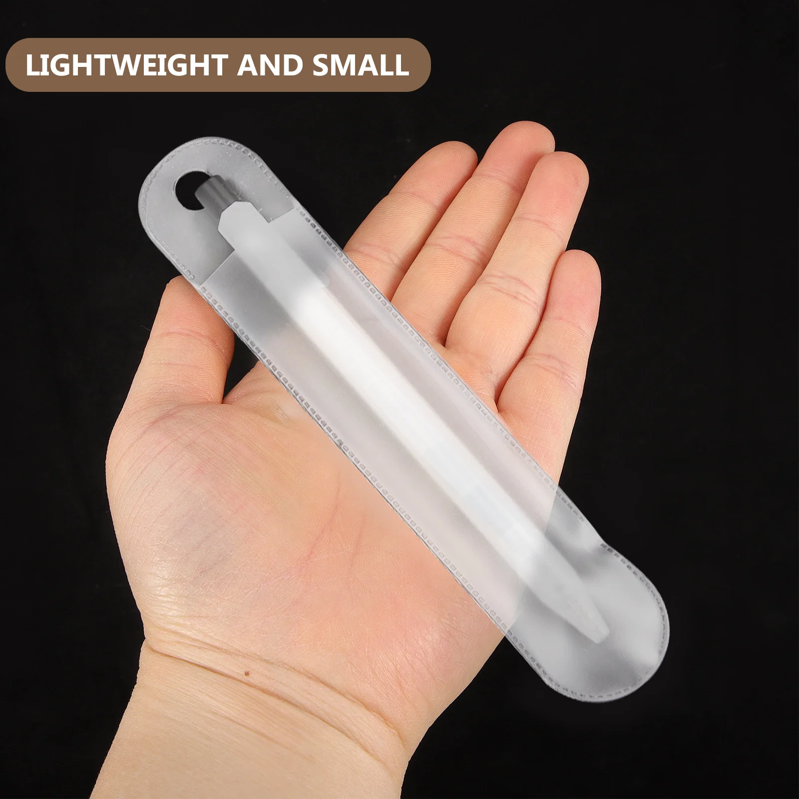 

50 Pcs Frosted Pen Bag Stationery Storage Thin Case Small Ballpoint Pencil Seal