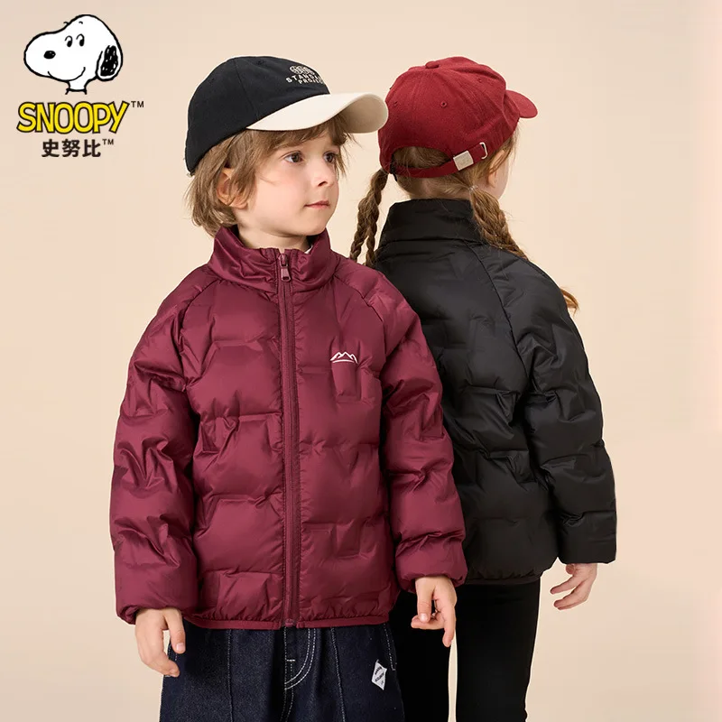 

Snoopy Children's Down Jacket Parent-child Model Medium and Older Children's Thermal Clothing Artifact