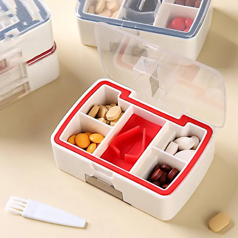 Pill Splitter Tablet Cutter Grinder Organizer Pill Cutter And Splitter Daily Usage Safely Cut Pills Tablets Accurate And Easy