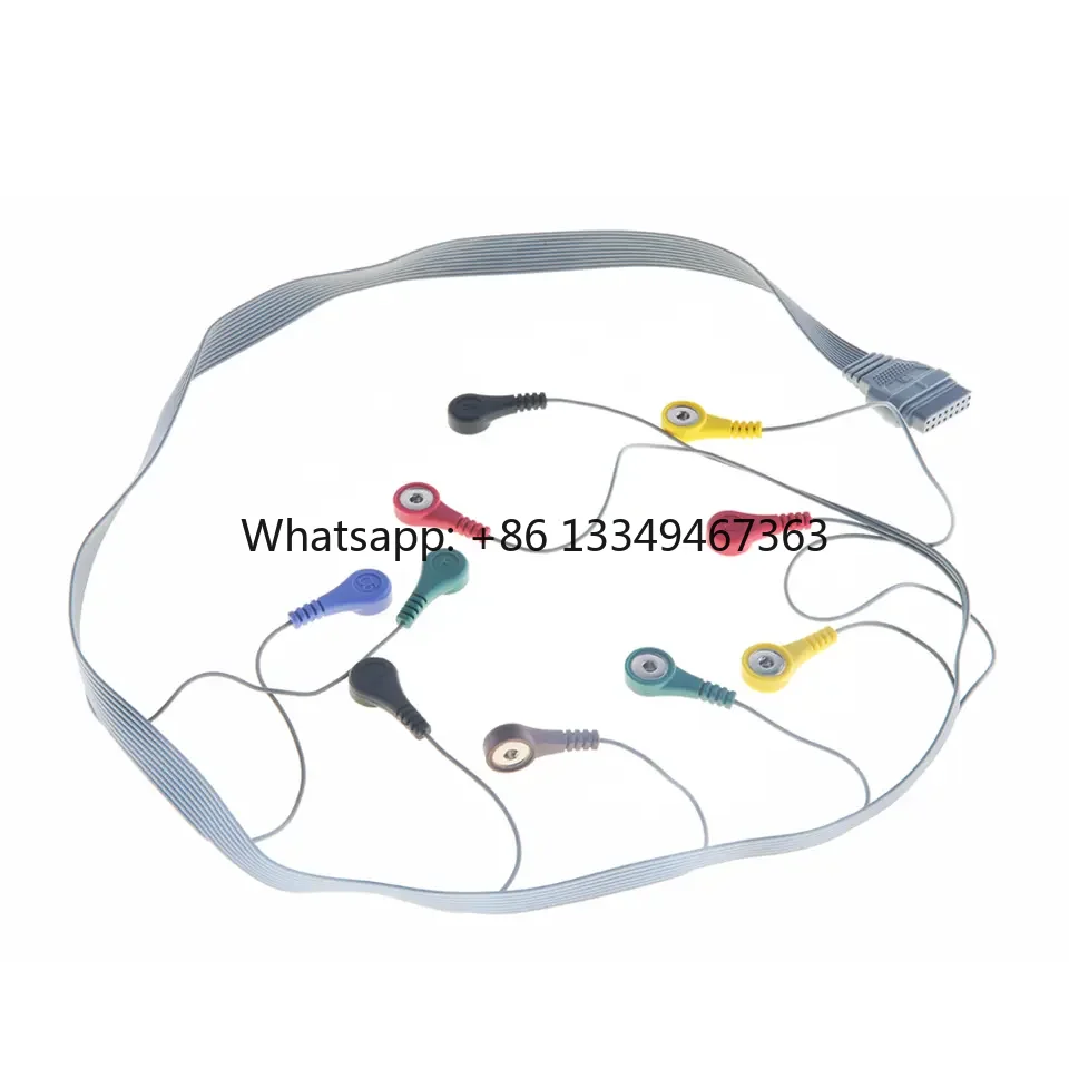 

Compatible for Edan Holter Recorder 10 Leads Leadwires Cable Snap IEC SE2003/SE2012 Cable for Hospital Use