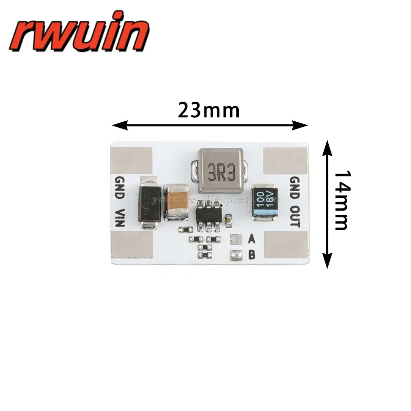 5pcs/1pc Non-isolated Step Down Buck Power Module 12V to 5V 3.3V DC-DC 3A 5A High Heat Dissipation Aluminum Substrate 4.6 to 16V