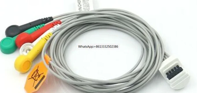 

Compatible Mortara Snap IEC 5 Leads Holter ECG Cable