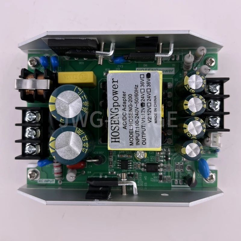 HOSENGPower 200W 36V 12V 18*10W 24*10W RGBW LED Par Lighting Power Supply Board AC110V 220V DC Output 36V 12V Power Modular