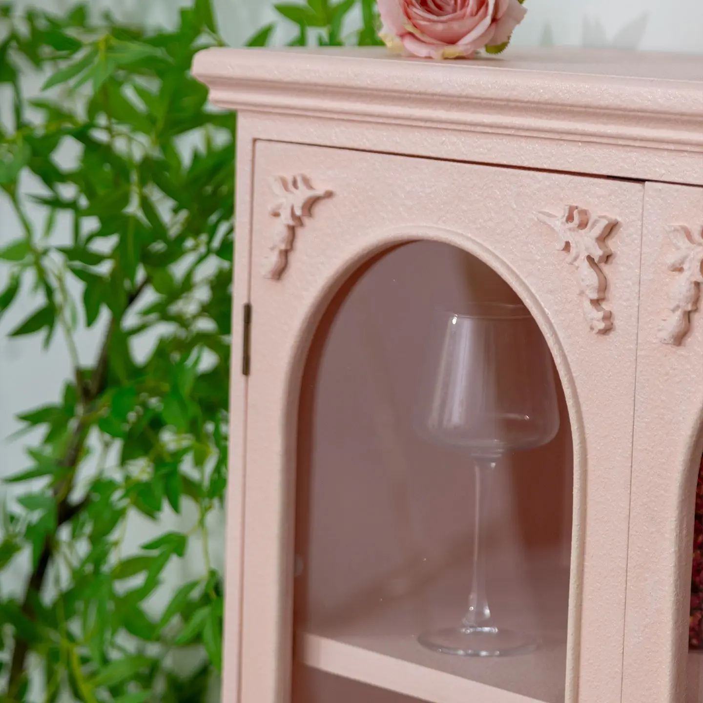 French cabinets, vintage style sideboards, European cream entryway storage cabinets, living room American display cabinets, pink