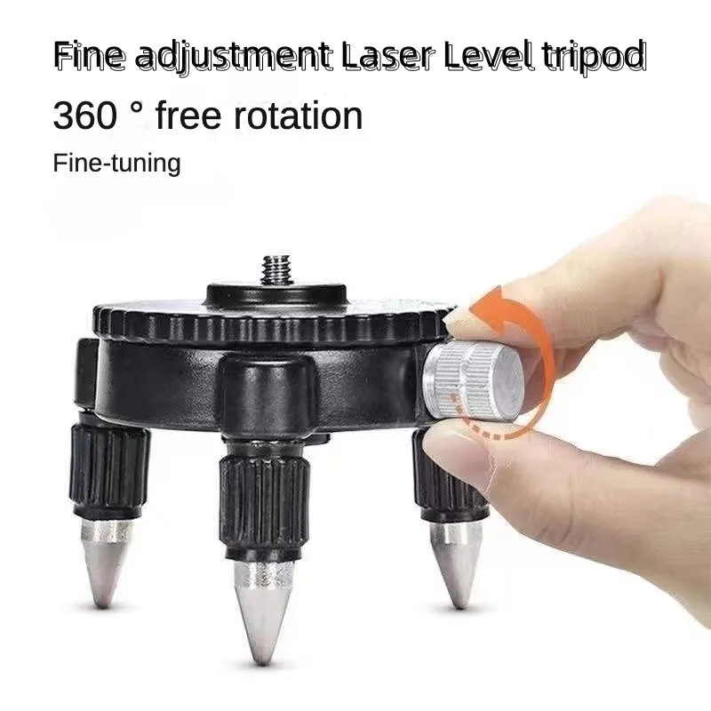 Laser Level Accessories 360°rotatable Trimmer Tripod Bracket Base 1/4&5/8Interface 8/12/16 Line Laser Level Metal Tripod Bracket