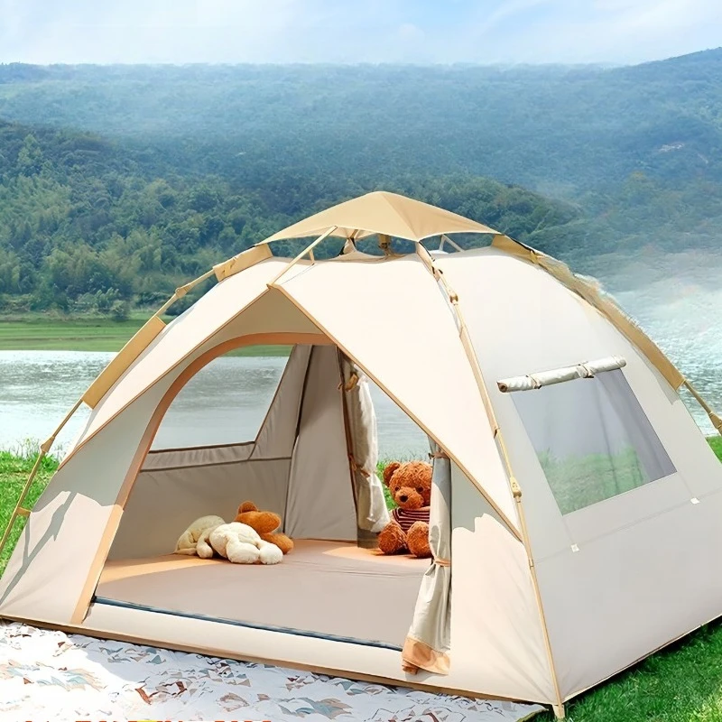 

Awning Waterproof Folding Camping Tent Sleep Backpacking Camping Tent Sunshade Light-Weight Tenda De Acampamento Folding Tent