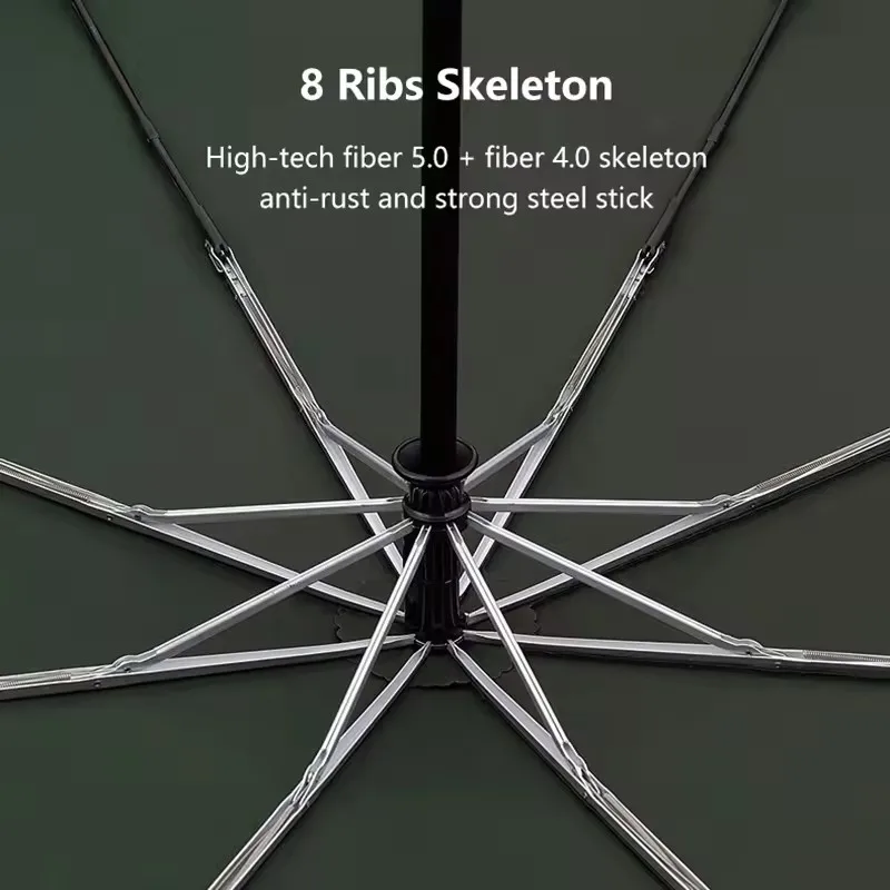 Paraguas automático Parachase para hombre, paraguas plegable grande de 120cm, resistente al viento, mango de madera fuerte, paraguas grande de Golf de lujo 8K