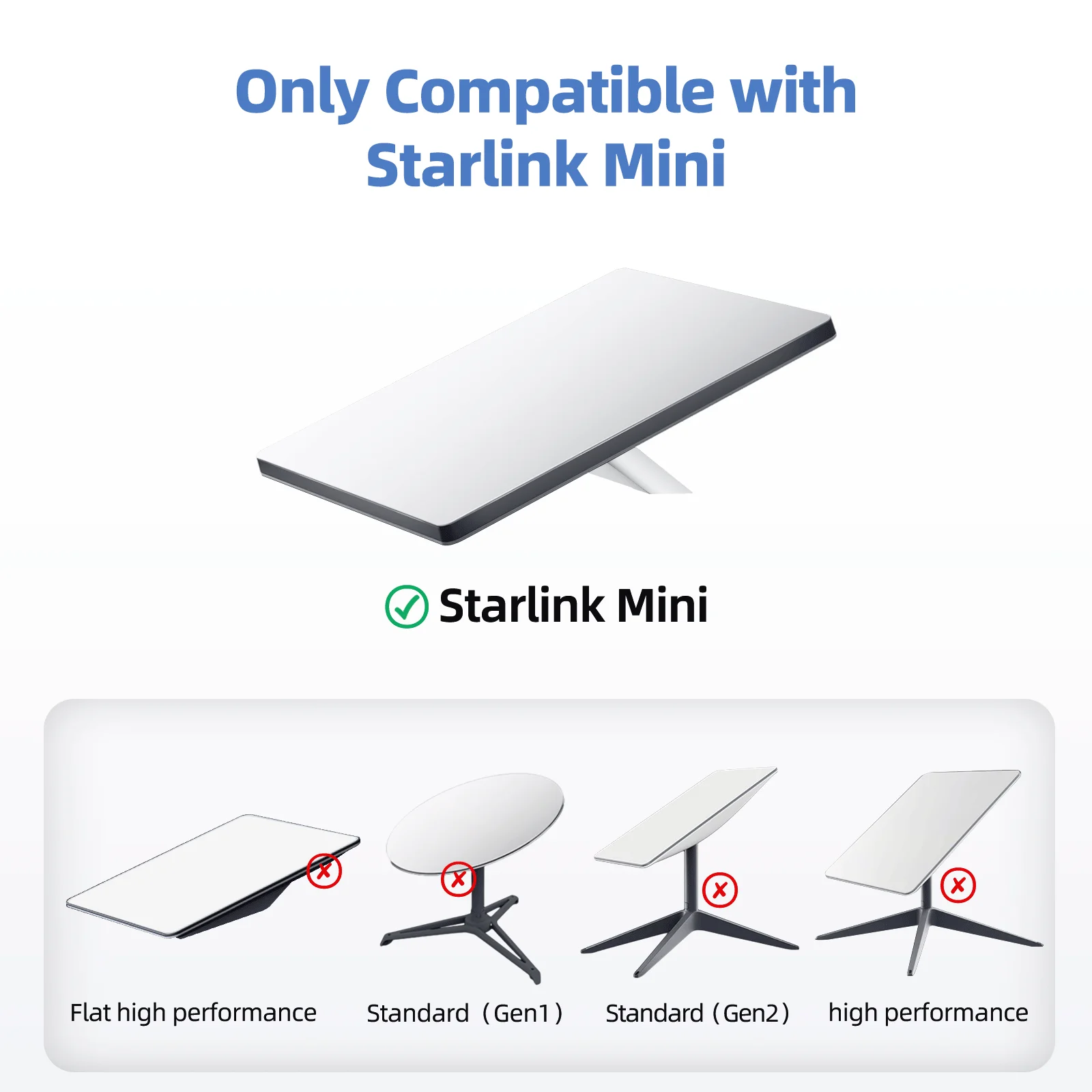 For Starlink Mini Tripod Mount with Adapter for Starlink Mini Mount Adapter with Sturdy& Stability for Outdoor Camping RV Yacht