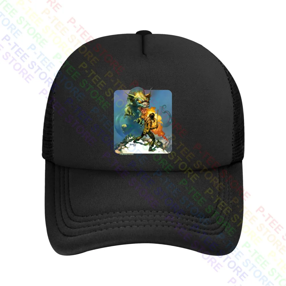 Gorra de béisbol de dibujos animados de Boris Vallejo Conan, sombrero de cubo de punto, Snapback, Vintage, 1986