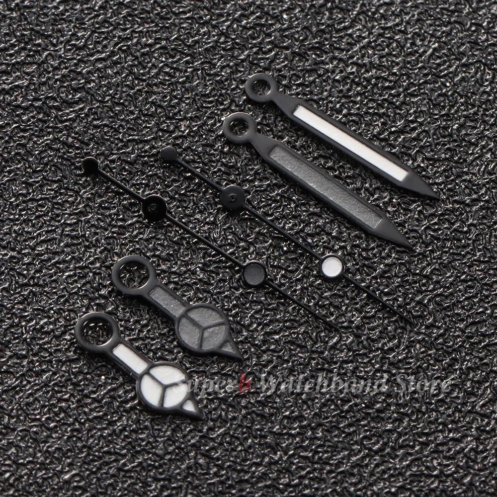 NH35 นาฬิกามือสีฟ้า Yacht มือสีเขียวส่องสว่างสําหรับ NH35/NH36/4R/7S การเคลื่อนไหวนาฬิกาดําน้ําอุปกรณ์เสริม Silver Blue วินาทีมือ