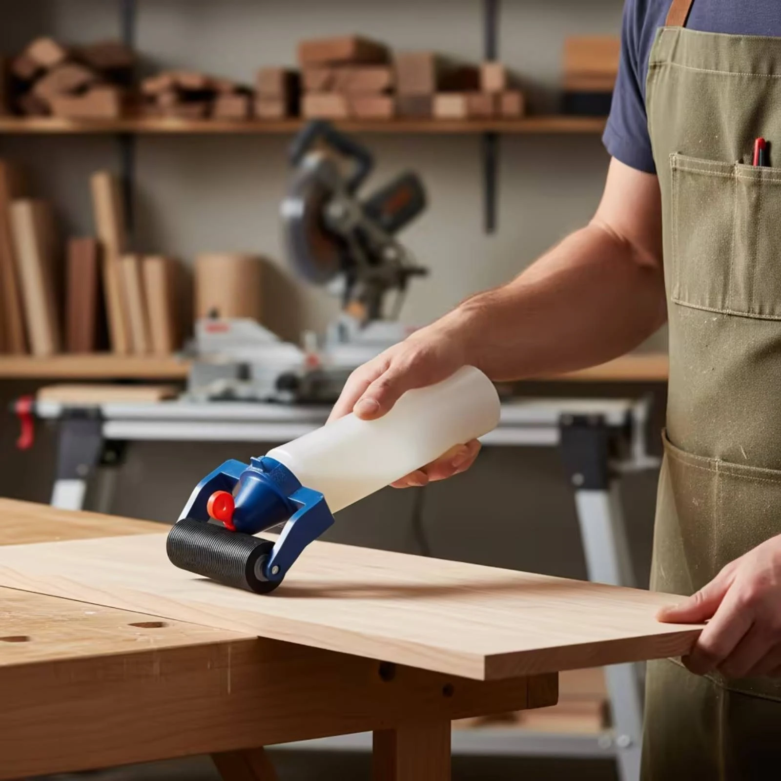 Glue Roller Bottle Easy to Use Glue Roller Applicator Bottle Versatile Economical for Woodworkers, Woodworking, Crafts