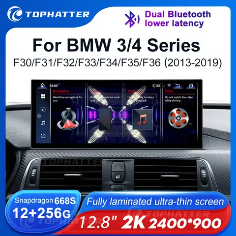 12.8 2K BMW 3 시리즈 GT F30 F31 F32 F33 F34 F35 화면 CarPlay 안드로이드 오토 플레이어 내비 디스플레이 헤드 유닛 오디오 HD용 자동차 라디오 12.8 2K BMW 3 시리즈 GT F30 F31 F32 F33 F34 F35 화면 CarPlay 안드로이드 오토 플레이어 내비 디스플레이 헤드 유닛 오디오 HD용 자동차 라디오