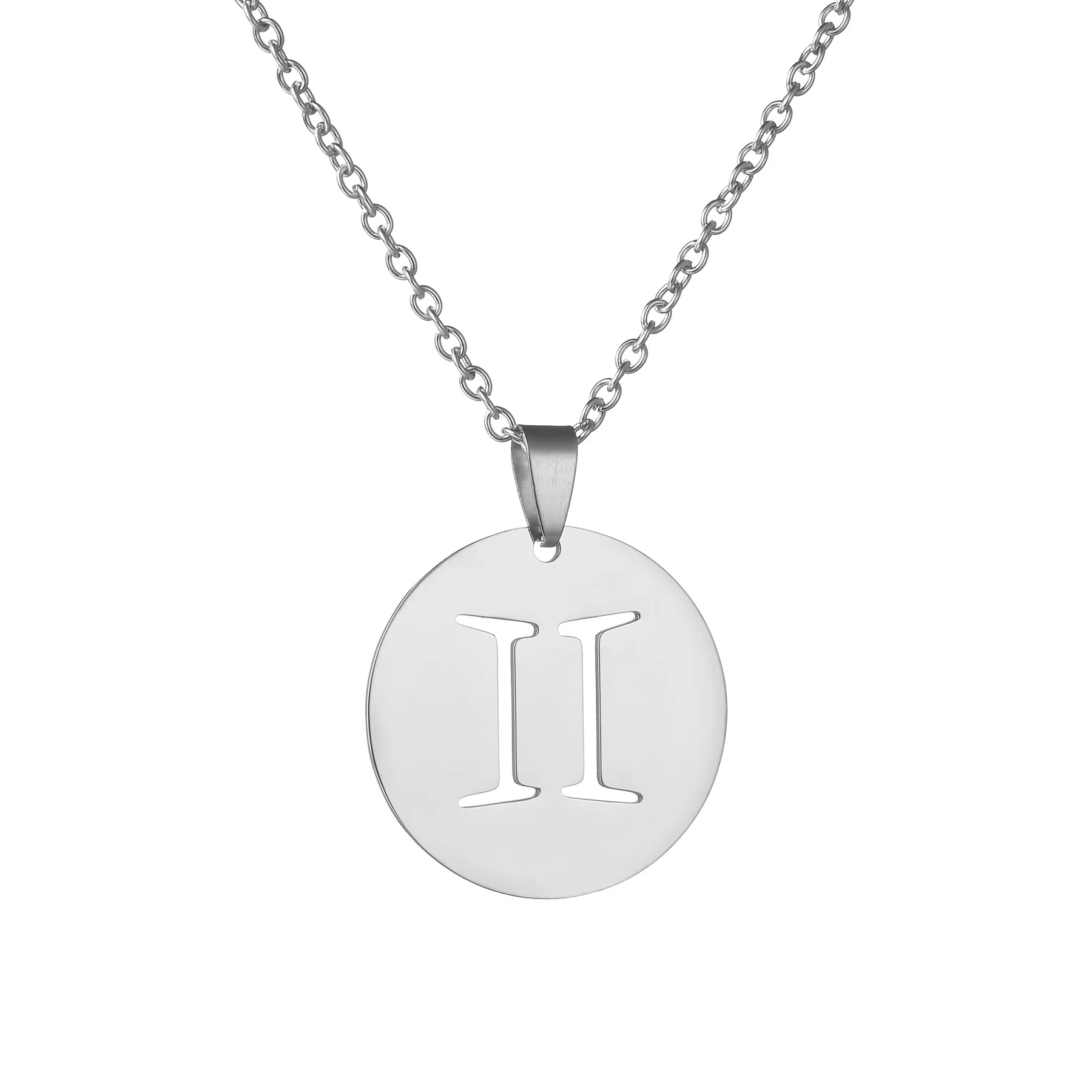 حار Sale12 الأبراج زودياك قلادة سلسلة قلادة للنساء الرجال الحمل برج العذراء برج العقرب الجدي الدلو هدية عيد